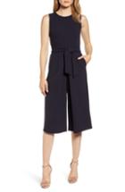Women's Bishop + Young Rachel Crop Wide Leg Belted Jumpsuit - Blue