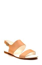 Women's Shoes Of Prey Slingback Flat Sandal .5 B - Brown