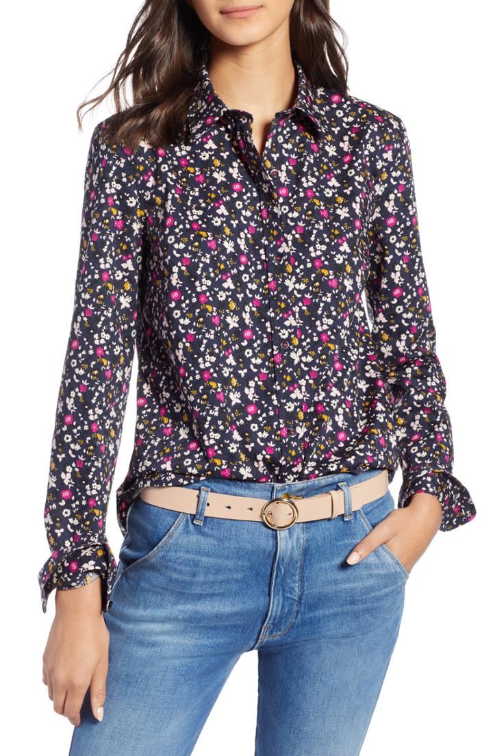 Women's 1901 Print Shirt - Blue