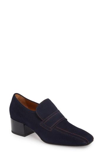 Women's Aquatalia Loredana Weatherproof Loafer Pump M - Blue