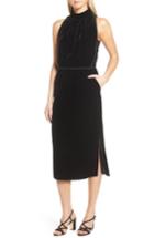 Women's Boss Difosia Velvet Midi Dress - Black