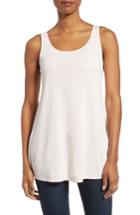 Women's Eileen Fisher Long Silk Tank - Coral