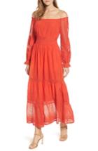 Women's Kobi Halperin Tessa Off The Shoulder Maxi Dress - Red