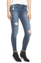 Women's Articles Of Society Sarah Shadow Pocket Distressed Skinny Jeans - Blue
