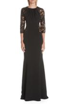 Women's Verdin Crepe Silk Trumpet Gown