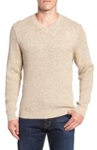 Men's Tommy Bahama Isidro V-neck Fit Sweater, Size Medium - Brown
