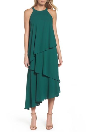 Women's Maggy London Georgette Asymmetric Dress