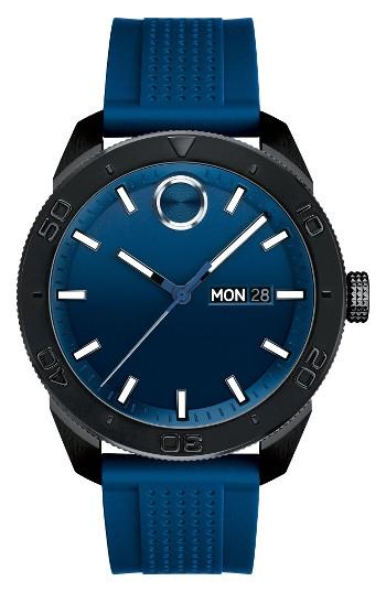 Men's Movado Bold Sport Silicone Strap Watch, 43mm
