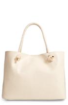 Sole Society Shaynelee Faux Leather Tote - Beige