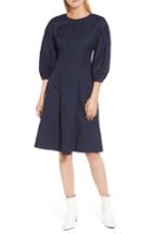 Women's Lewit Blouson Sleeve A-line Twill Dress