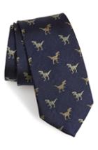 Men's Bonobos Shadow T-rex Print Silk Tie