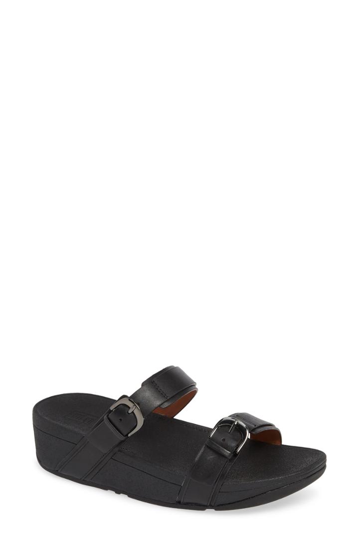 Women's Fitflop Edit Slide Sandal M - Black