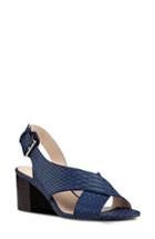 Women's Nine West Going Steady Cross Strap Sandal M - Blue