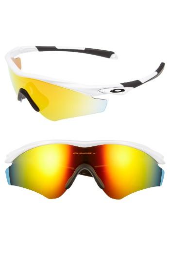 Women's Oakley M2(tm) Frame Xl Sunglasses - White/ Fire Iridium