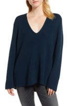 Women's Velvet By Graham & Spencer V-neck Sweater - Blue