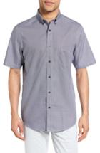 Men's Nordstrom Men's Shop Smartcare(tm) Regular Fit Dobby Sport Shirt - Blue