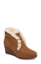 Women's Ugg Jeovana Genuine Shearling Lined Boot .5 M - Brown