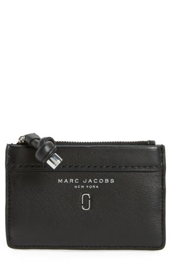 Women's Marc Jacobs Tied Up Leather Wallet - Black