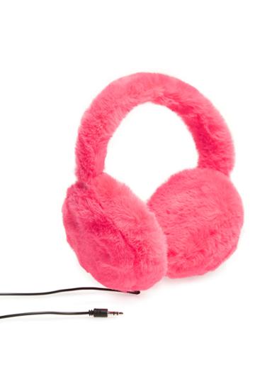 Women's Jane & Berry Faux Fur Headphone Earmuffs - Pink