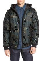 Men's G-star Raw Strett Padded Hooded Overshirt - Grey