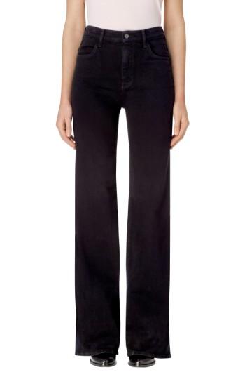 Women's J Brand Joan High Waist Wide Leg Jeans - Black