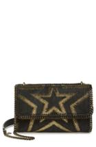 Stella Mccartney Small Falabella Shaggy Deer Star Faux Leather Shoulder Bag - Black