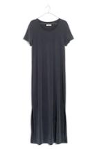 Women's Madewell Sandwashed Maxi T-shirt Dress, Size - Grey