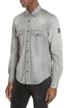 Men's Belstaff Somerfod Denim Shirt - Grey