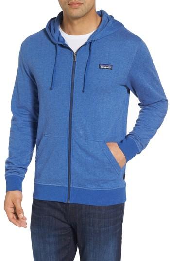Men's Patagonia M's P-6 Logo Full Zip Hoodie - Blue