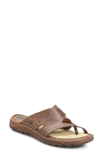 Women's B?rn 'sorja' Leather Sandal M - Brown
