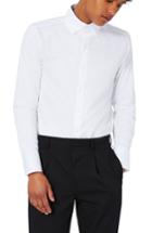Men's Topman Triple Button Collar Dress Shirt