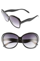 Women's Victoria Beckham Happy 60mm Butterfly Sunglasses - Black