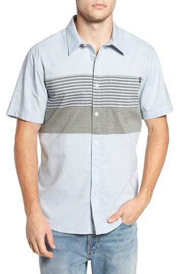 Men's O'neill Altair Stripe Sport Shirt, Size - Blue