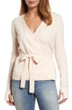 Women's Caslon Off-duty Ballet Tie Front Sweater - Pink