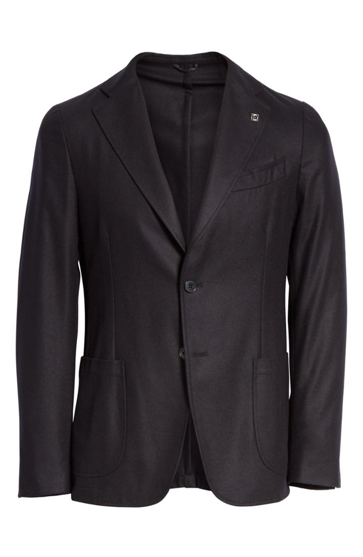 Men's Eidos Trim Fit Wool Blazer Us / 48 Eur - Black