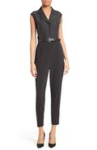 Women's Ted Baker London Natoly Belted Mixed Media Jumpsuit