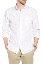 Men's 1901 Trim Fit Print Sport Shirt - White