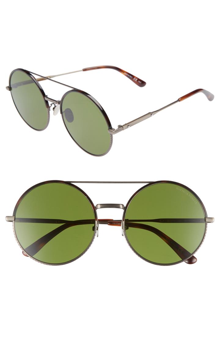 Women's Bottega Veneta 58mm Round Aviator Sunglasses -
