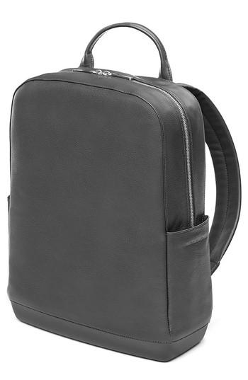 Men's Moleskine Classic Leather Backpack - Black