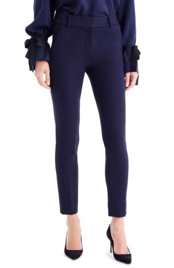 Women's J.crew Cameron Four Season Crop Pants - Blue