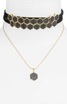 Women's Sterling Forever Geo Daze Choker & Pendant Necklace