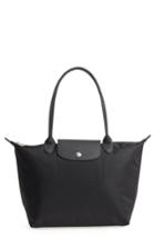 Longchamp Medium Le Pliage Neo Nylon Shoulder Bag - Black