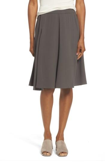 Women's Eileen Fisher Gored Silk Skirt