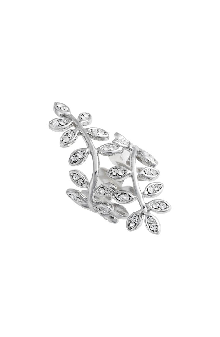 Women's Lisa Freede Adjustable Crystal Vine Ring