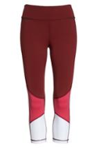 Women's Alala Colorblock Crop Tights - Red