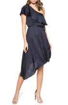 Women's Bardot Waterfall One-shoulder Dress - Blue