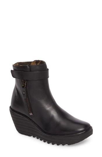 Women's Fly London 'yava' Bootie -8.5us / 39eu - Black