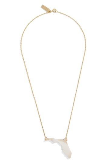 Women's Baublebar Acrylic State Pendant Necklace