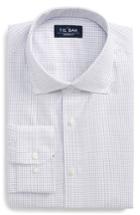 Men's The Tie Bar Standard Fit Check Dress Shirt .5 - 32/33 - Purple
