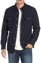 Men's Jeremiah Creek Herringbone Wool Shirt Jacket, Size - Blue